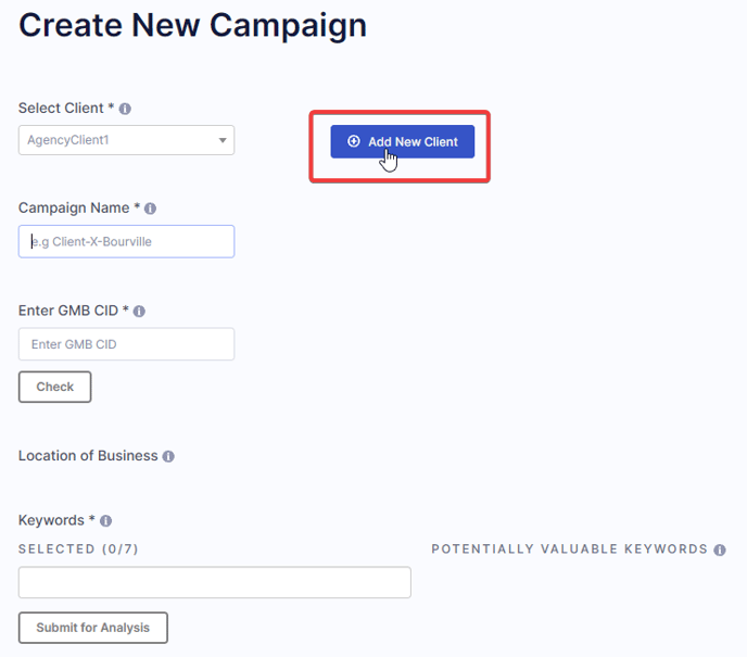 add new clients